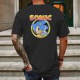 Sonic Hedgehog Mens Back Print T-shirt Gifts for Men