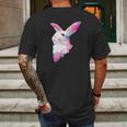 Space Galactic Awesome Rabbit Bunny Galaxy Mens Back Print T-shirt Gifts for Men