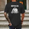 Space Ghost Line Art Space Ghost At Desk Mens Back Print T-shirt Gifts for Men