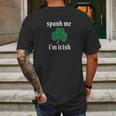 Spank Me Im Irish Funny Mens Back Print T-shirt Gifts for Men