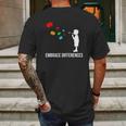 Sped Special Education Embrace Differences Mens Back Print T-shirt Gifts for Men