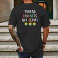 Spread Kindness Not Germs Social Distancing Mens Back Print T-shirt Gifts for Men