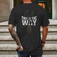 Star Wars The Mandalorian This Is The Way Mythosaur Overlay Mens Back Print T-shirt Gifts for Men