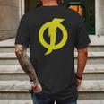 Static Shock Symbol Mens Back Print T-shirt Gifts for Men