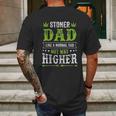 Stoner Dad Marijuana Mens Back Print T-shirt Gifts for Men