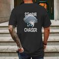 Storm Chaser Boys Storm Hunter Tornado Gift Mens Back Print T-shirt Gifts for Men