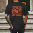 Straight Outta Hometown Fan Team Pride Fantasy Baseball Fans Mens Back Print T-shirt Gifts for Men