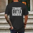 Straight Outta Washington Dc Mens Back Print T-shirt Gifts for Men