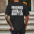 Stranger Things Friends Dont Lie Mens Back Print T-shirt Gifts for Men