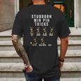 Stubborn Miniature Pinscher Tricks Dog Gift Mens Back Print T-shirt Gifts for Men