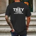 Stuff With Attitude Trey Thing Black Mens Back Print T-shirt Gifts for Men