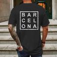 Stylish Barcelona Spain Great Gift Mens Back Print T-shirt Gifts for Men