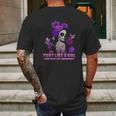 Sugar Skull Fight Like A Girl Fibromyalgia Awareness Shirt Mens Back Print T-shirt Gifts for Men