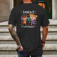 Superheroes Embrace Differences Gift Mens Back Print T-shirt Gifts for Men