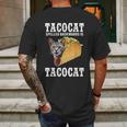 Tacocat Spelled Backwards Is Tacocat Funny Cat Gift Mens Back Print T-shirt Gifts for Men