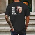 You Talk Too Much Tv Quote Series Raymond Reddington The Blacklist Mens Back Print T-shirt Gifts for Men