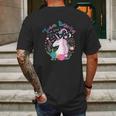 Team Unicorn Magical Unicorn Mens Back Print T-shirt Gifts for Men