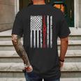 Teamster Proud American Flag Distressed Mens Back Print T-shirt Gifts for Men