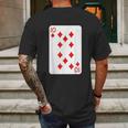 Ten Of Diamonds Playing Cards Halloween Costume Casino Easy Mens Back Print T-shirt Gifts for Men