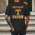 Tennessee Volunrs They Call Me Papaw Mens Back Print T-shirt Gifts for Men