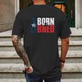 Texas Born And Bred Mens Back Print T-shirt Gifts for Men