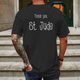 Thank You St Jude Mens Back Print T-shirt Gifts for Men