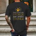 Thats What I Do I Forge And I Know Things Mens Back Print T-shirt Gifts for Men