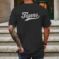 Tigers Mascot Vintage Sports Mens Back Print T-shirt Gifts for Men