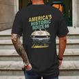 Historic Route 66 Work In Silence Aesthetic Gift 2022 Mens Back Print T-shirt Gifts for Men