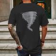 Tornado Storm Chaser Scary Weather Hurricane Mens Back Print T-shirt Gifts for Men