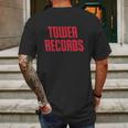 Tower Records Mens Back Print T-shirt Gifts for Men