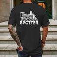 Trainspotter Design Trainspotting Locomotive Steam Engine Gift Graphic Design Printed Casual Daily Basic Mens Back Print T-shirt Gifts for Men