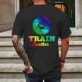 Trainspotter Design Trainspotting With Photo Camera Funny Gift Graphic Design Printed Casual Daily Basic Mens Back Print T-shirt Gifts for Men