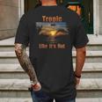 Tropic Like Its Hot Funny Retro Tropical Beach Summer Tee Mens Back Print T-shirt Gifts for Men