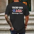 Trump 2024 Revenge Tour Graphic Design Printed Casual Daily Basic Mens Back Print T-shirt Gifts for Men