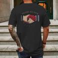 Trust No One American Traditional Tattoo Handshake Mens Back Print T-shirt Gifts for Men