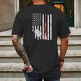 Turkey Hunting American Flag Rifle Weathered Mens Back Print T-shirt Gifts for Men