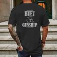 Uh1 Huey Gunship Vietnam Mens Back Print T-shirt Gifts for Men