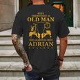 Never Underestimate An Old Man Who Graduated From Adrian College Mens Back Print T-shirt Gifts for Men