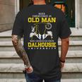 Never Underestimate An Old Man Who Graduated From Dalhousie University Mens Back Print T-shirt Gifts for Men