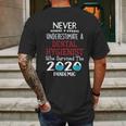 Never Underestimate Who Survived The Pandemic Dental Hygienist Mens Back Print T-shirt Gifts for Men