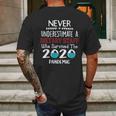 Never Underestimate Who Survived The Pandemic Dietary Staff Mens Back Print T-shirt Gifts for Men