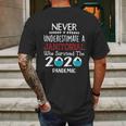 Never Underestimate Who Survived The Pandemic Janitorial Mens Back Print T-shirt Gifts for Men