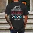 Never Underestimate Who Survived The Pandemic Laboratory Technician Mens Back Print T-shirt Gifts for Men