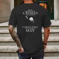 Never Underestimate A Woman Who Listens To Bruce Springsteen And Was Born In July Mens Back Print T-shirt Gifts for Men