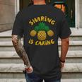 Upside Down Pineapple Cute Gift Sharing Swinger Gift Mens Back Print T-shirt Gifts for Men