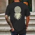 Upside Down Pineapple Subtle Vacation Funny Swinger Cute Gift Mens Back Print T-shirt Gifts for Men