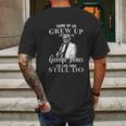 Some Of Us Grew Up Listening To George Jones Love Music Mens Back Print T-shirt Gifts for Men