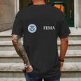 Us Homeland Security Fema Mens Back Print T-shirt Gifts for Men