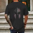 Usa Flag American Spartan Patriotic Mens Back Print T-shirt Gifts for Men